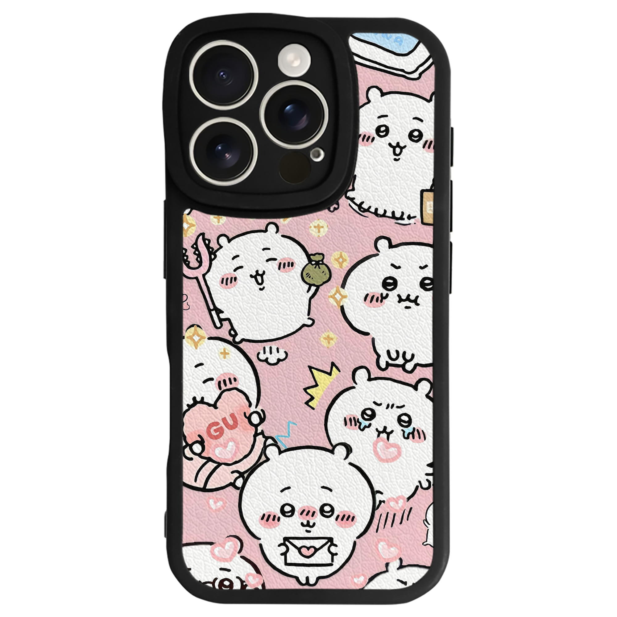 （画像用） ちいかわ Chii-kawa 【iPhone 16シリーズ対応】シリコンスマホケース（レザー調） 材質：シリコン